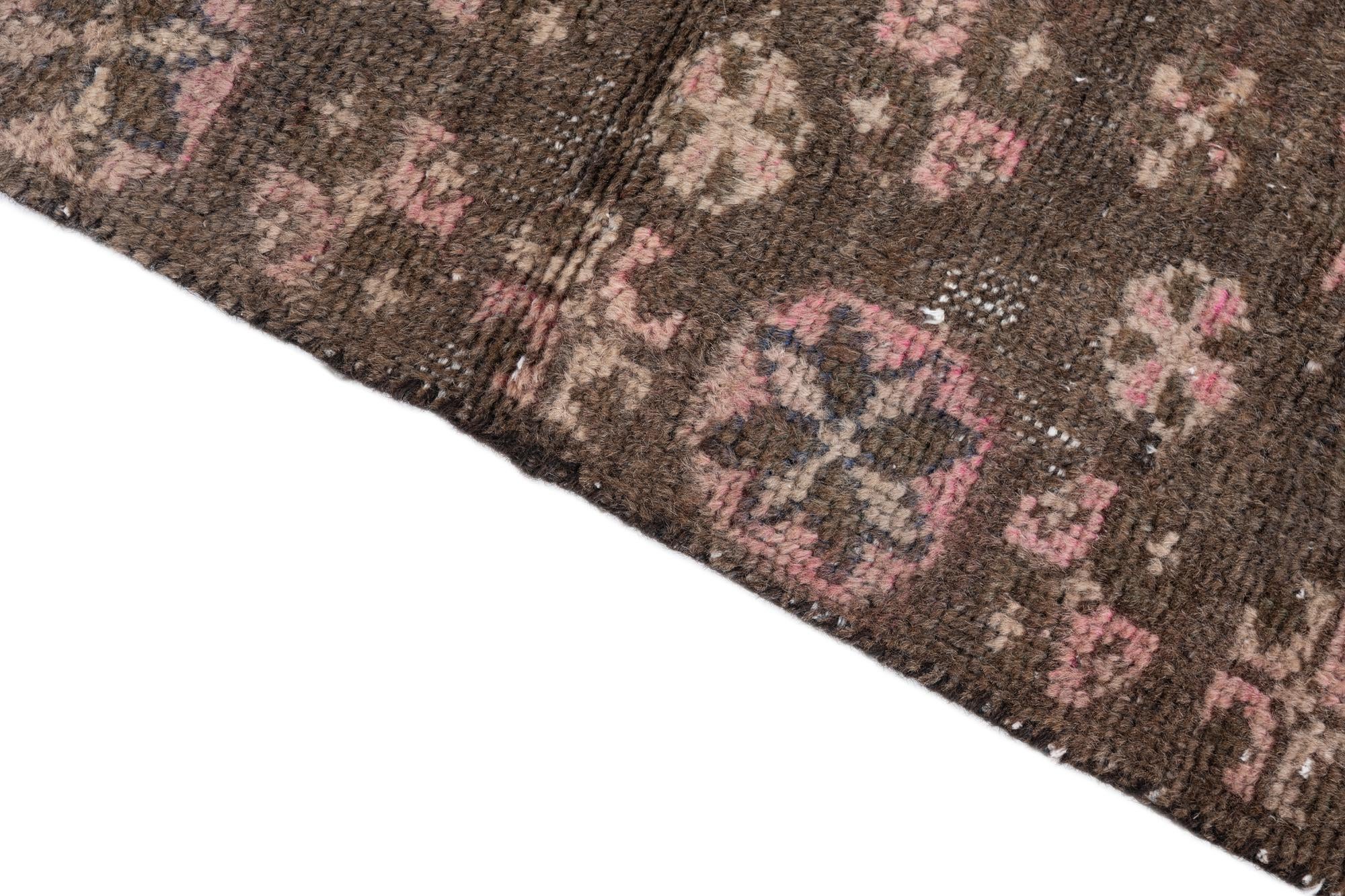 2' 5 x 6' 9 Hand Knotted Ultra Vintage Persian Wool Runner Rug