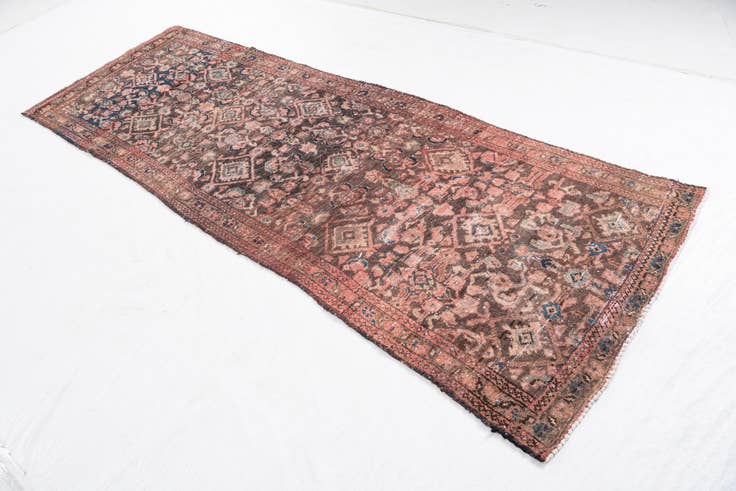 Detail image of 3' 3 x 9' 2 Hand Knotted Ultra Vintage Persian Wool Runner Rug