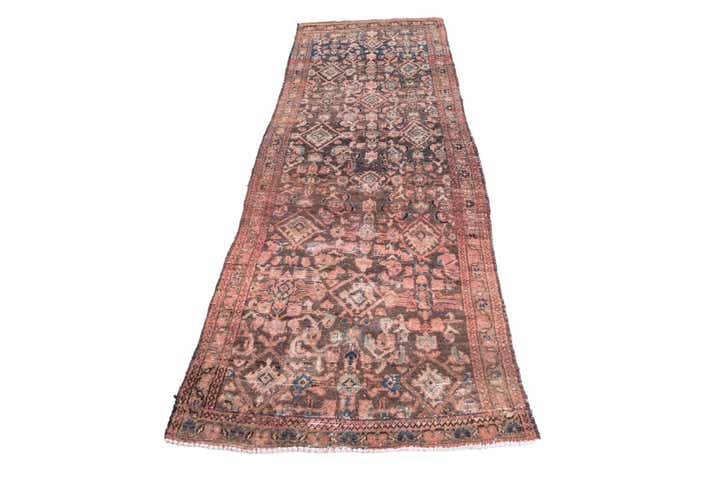 3' 3 x 9' 2 Hand Knotted Ultra Vintage Persian Wool Runner Rug