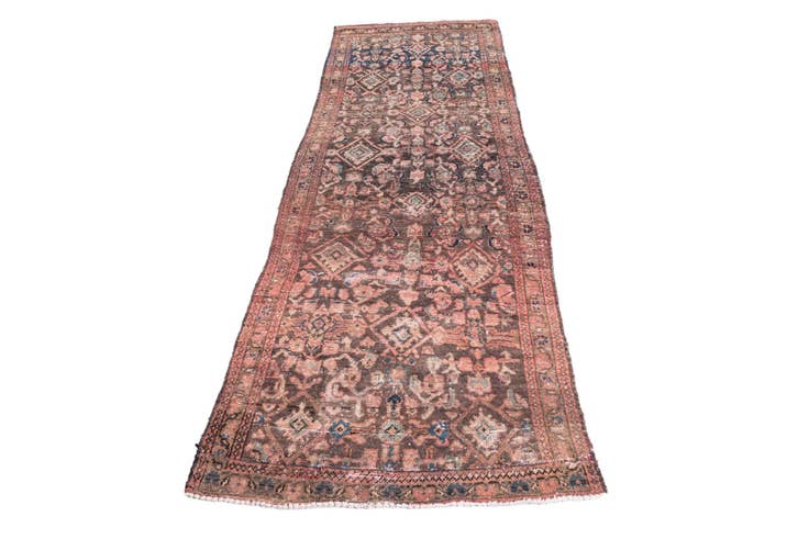 Detail image of 3' 3 x 9' 2 Hand Knotted Ultra Vintage Persian Wool Runner Rug