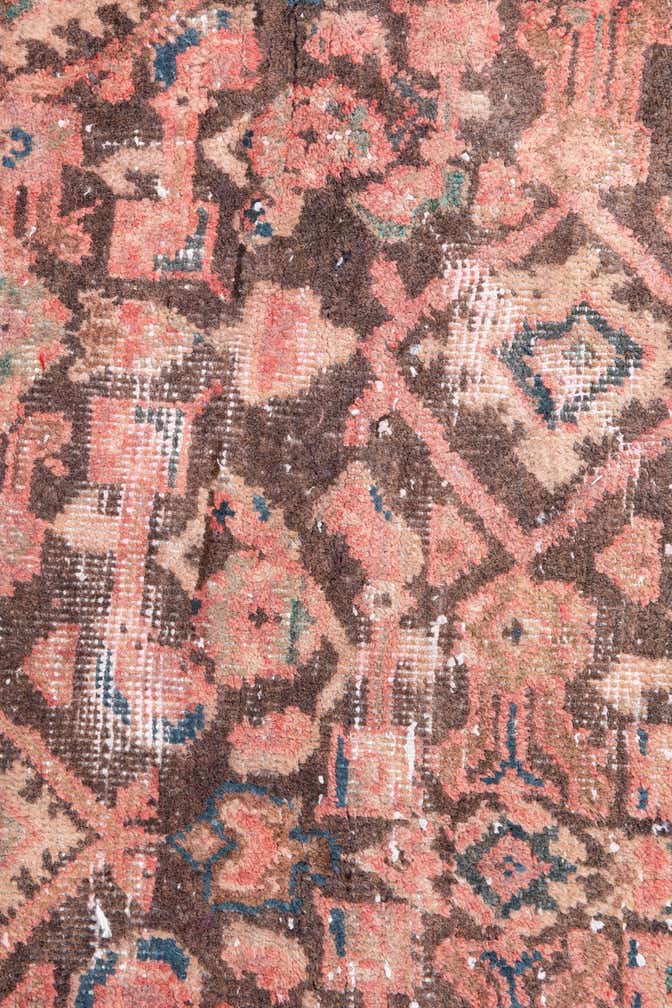 3' 3 x 9' 2 Hand Knotted Ultra Vintage Persian Wool Runner Rug