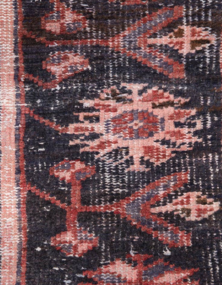 Detail image of 3' 2 x 6' 2  Hand Knotted Ultra Vintage Persian Wool Runner Rug