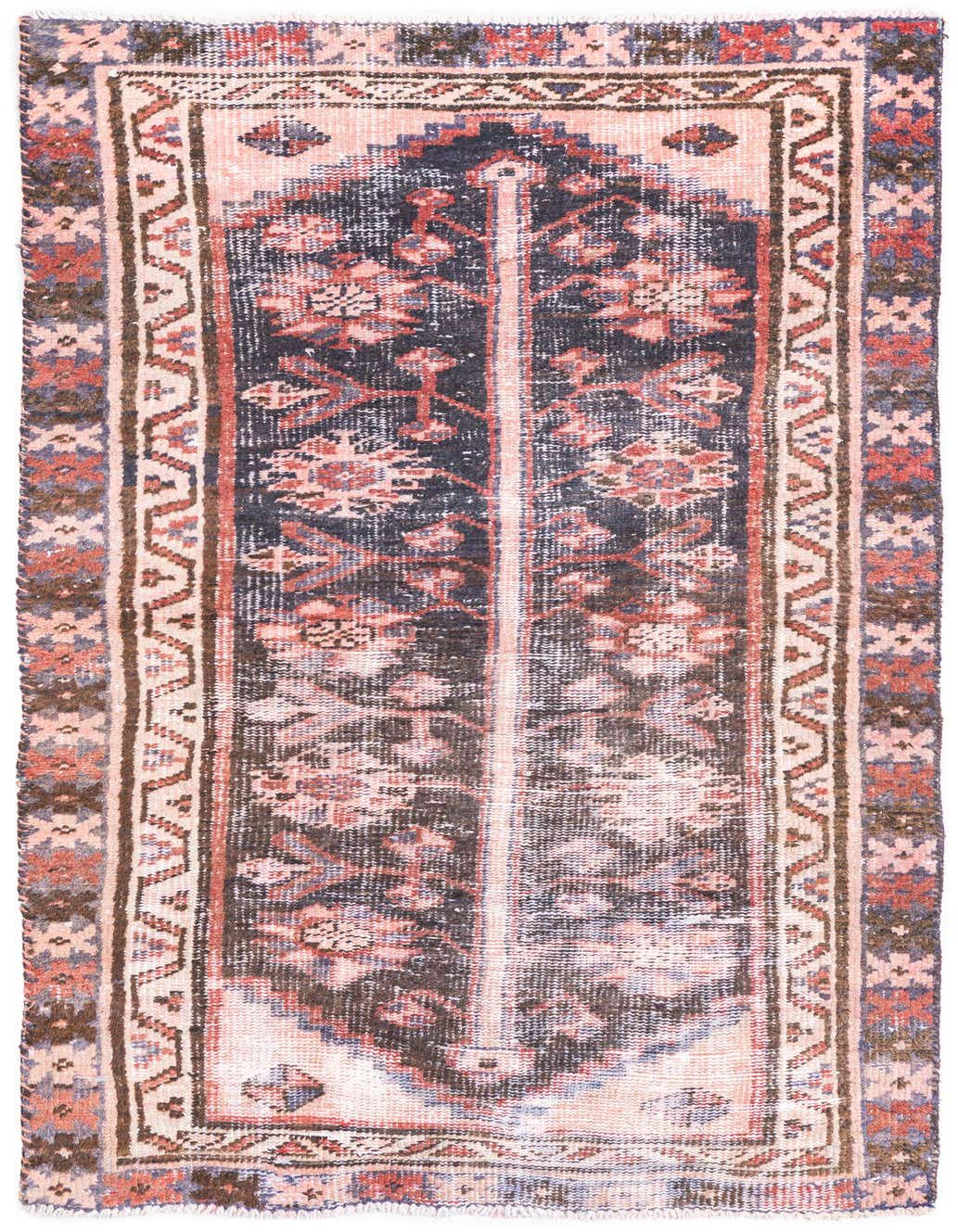 Primary image 3' 2 x 6' 2  Hand Knotted Ultra Vintage Persian Wool Runner Rug