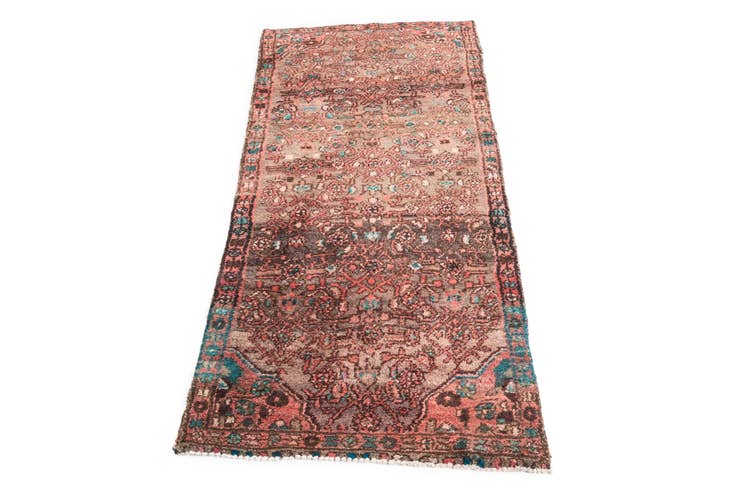 Detail image of 2' 9 x 6' Hand Knotted Ultra Vintage Persian Wool Runner Rug