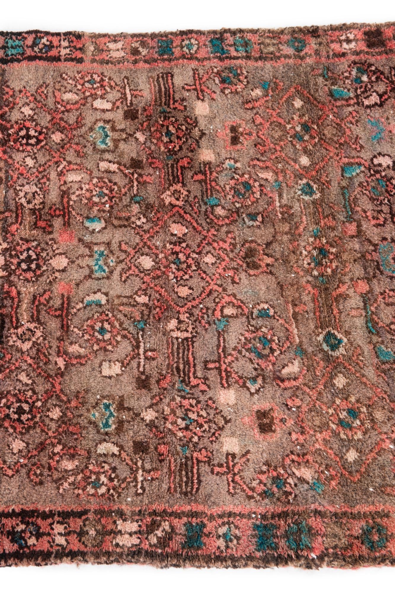 2' 9 x 6' Hand Knotted Ultra Vintage Persian Wool Runner Rug
