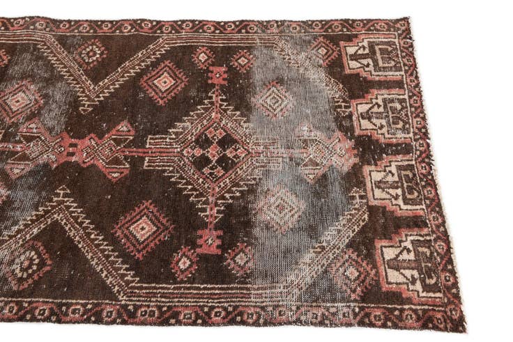 Detail image of 3' x 5' 10 Hand Knotted Ultra Vintage Persian Wool Runner Rug