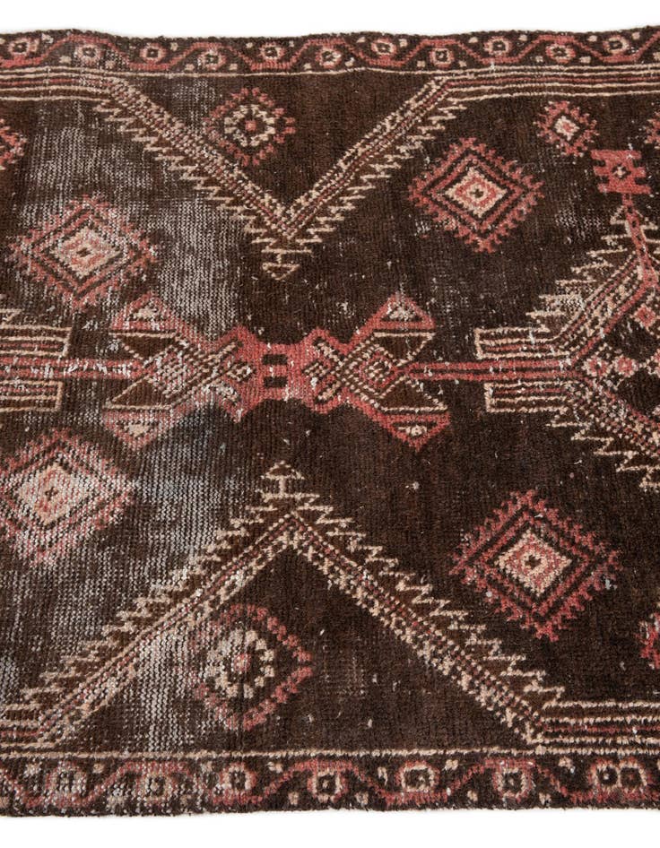 Detail image of 3' x 5' 10  Hand Knotted Ultra Vintage Persian Wool Runner Rug