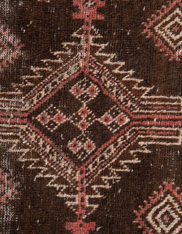 Detail image of 3' x 5' 10  Hand Knotted Ultra Vintage Persian Wool Runner Rug