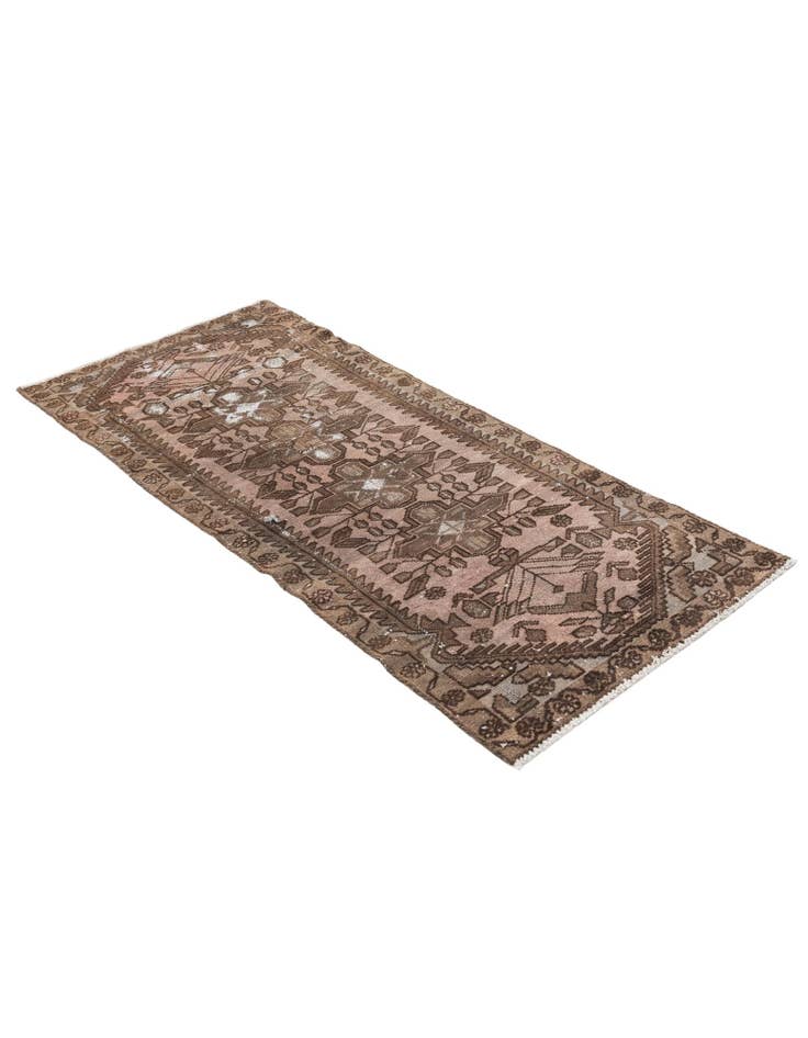 Detail image of 2' 5 x 5' 7 Hand Knotted Ultra Vintage Persian Wool Runner Rug