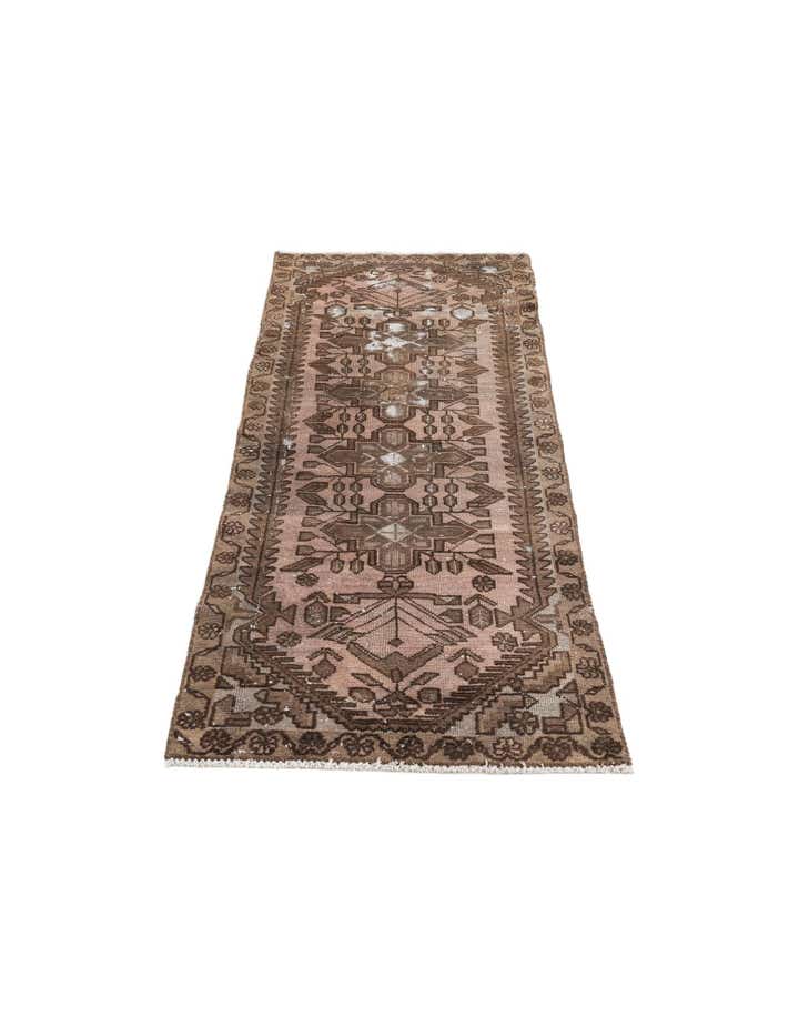 2' 5 x 5' 7 Hand Knotted Ultra Vintage Persian Wool Runner Rug
