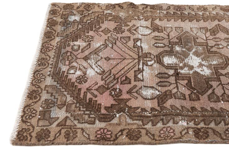 Detail image of 2' 5 x 5' 7 Hand Knotted Ultra Vintage Persian Wool Runner Rug