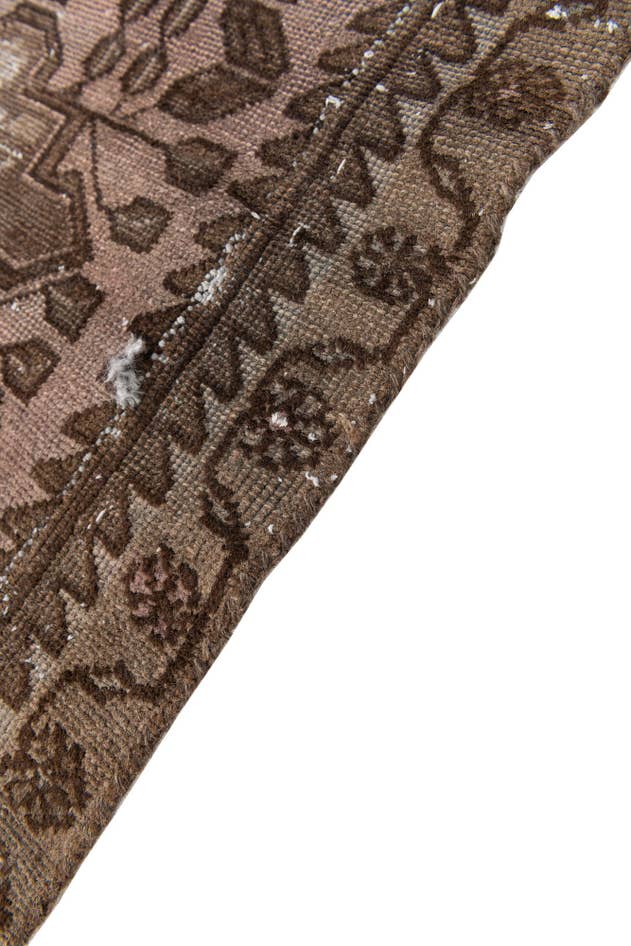 Detail image of 2' 5 x 5' 7 Hand Knotted Ultra Vintage Persian Wool Runner Rug