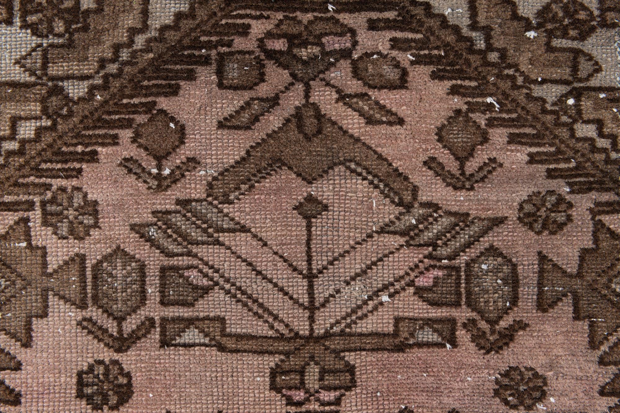 2' 5 x 5' 7 Hand Knotted Ultra Vintage Persian Wool Runner Rug