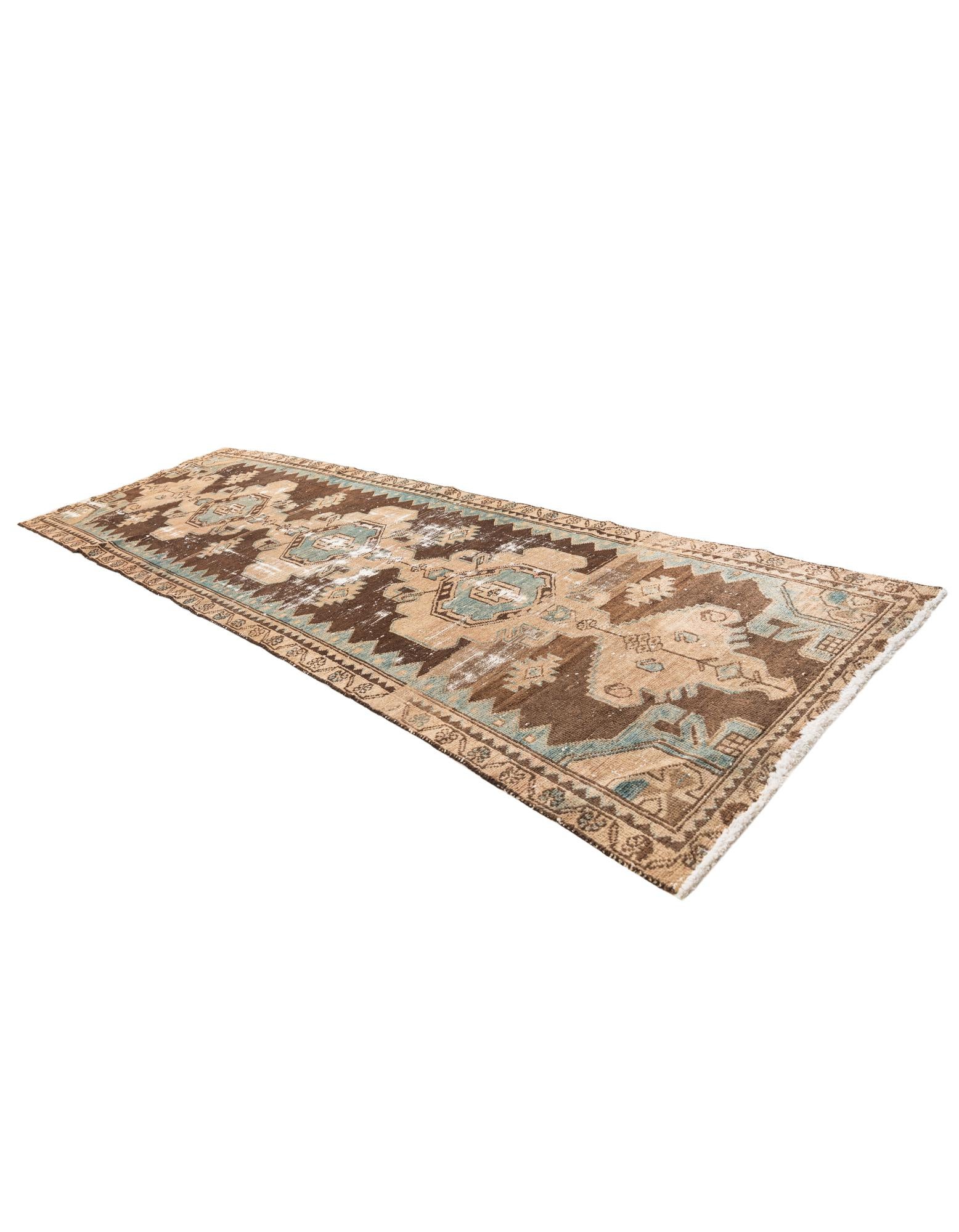 3' 1 x 9' 4 Hand Knotted Ultra Vintage Persian Wool Runner Rug