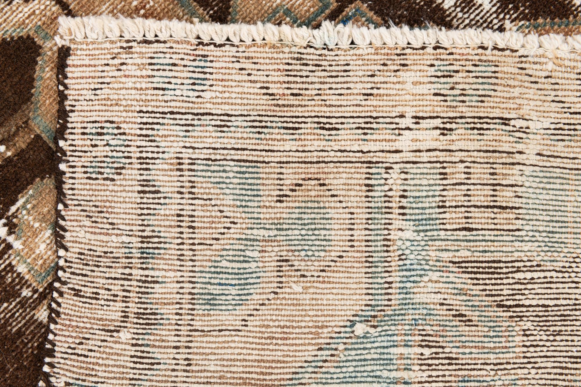 3' 1 x 9' 4 Hand Knotted Ultra Vintage Persian Wool Runner Rug