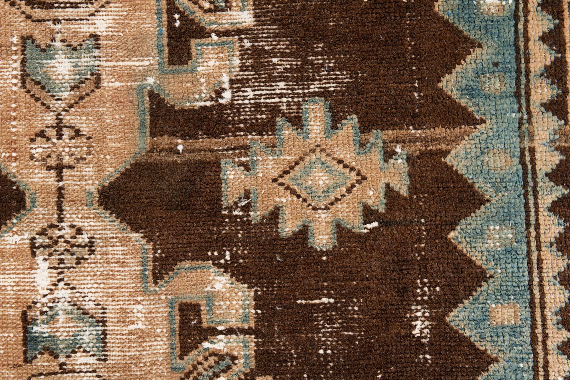 3' 1 x 9' 4 Hand Knotted Ultra Vintage Persian Wool Runner Rug
