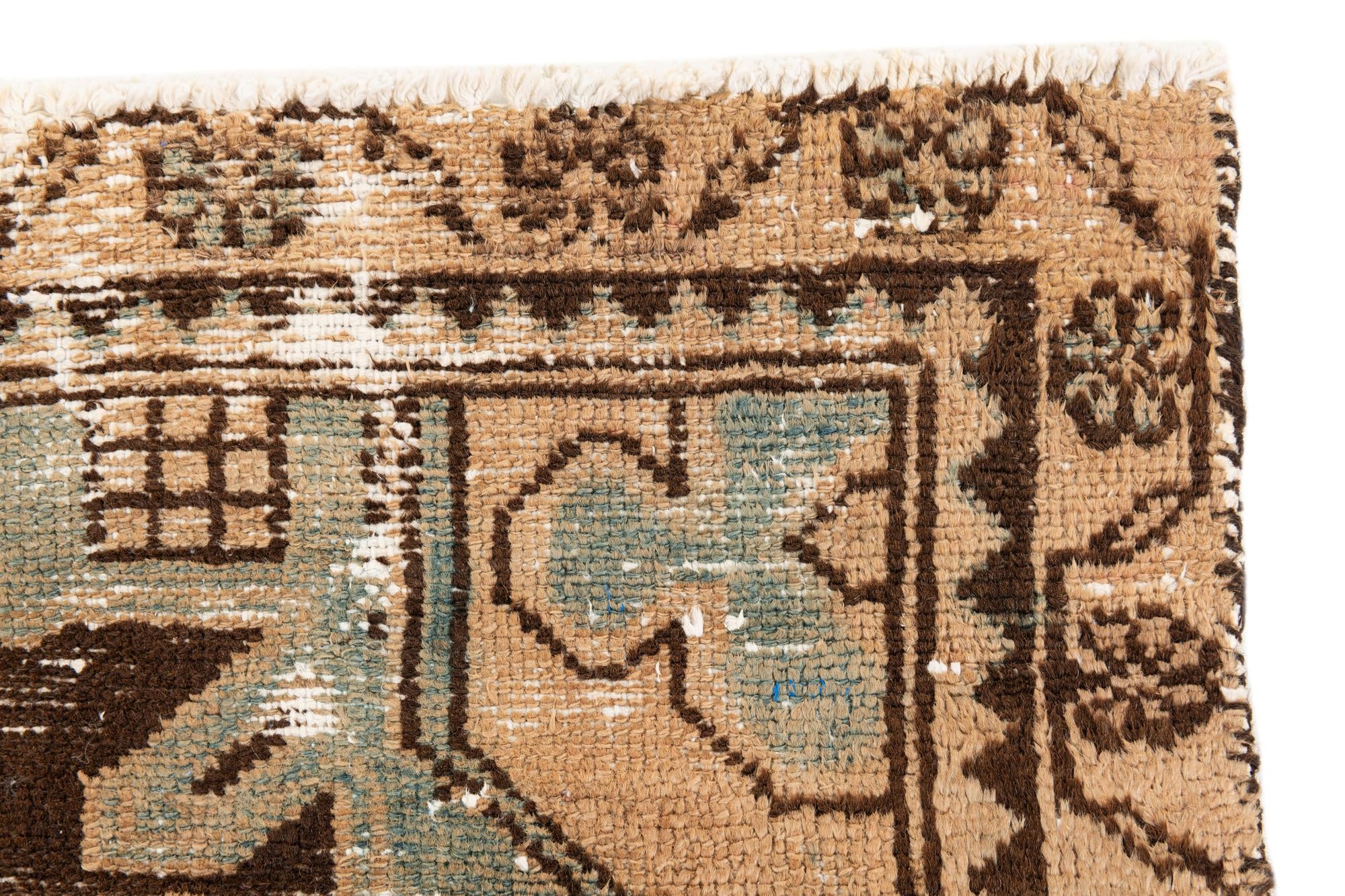 3' 1 x 9' 4 Hand Knotted Ultra Vintage Persian Wool Runner Rug