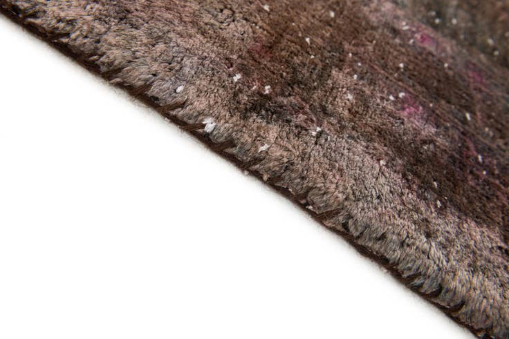 Detail image of 3' 7 x 8' 9 Hand Knotted Ultra Vintage Persian Wool Runner Rug