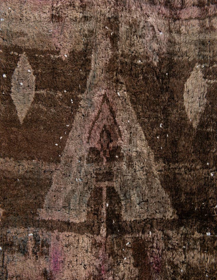 Detail image of 3' 7 x 8' 9  Hand Knotted Ultra Vintage Persian Wool Runner Rug