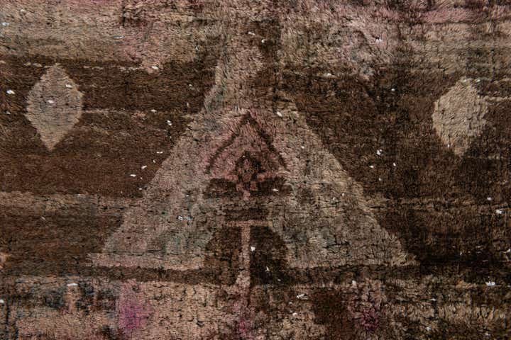 3' 7 x 8' 9 Hand Knotted Ultra Vintage Persian Wool Runner Rug