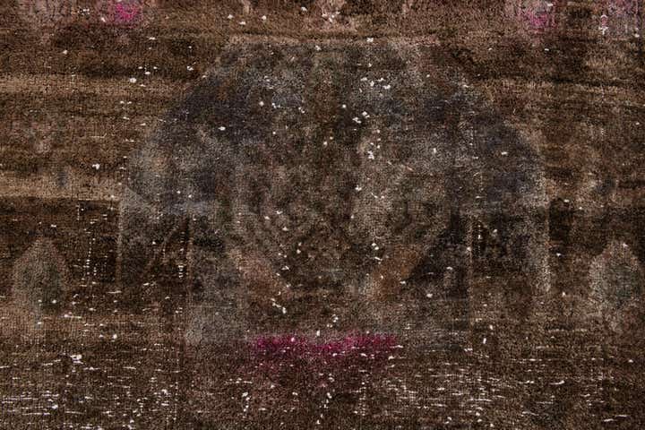 3' 7 x 8' 9 Hand Knotted Ultra Vintage Persian Wool Runner Rug