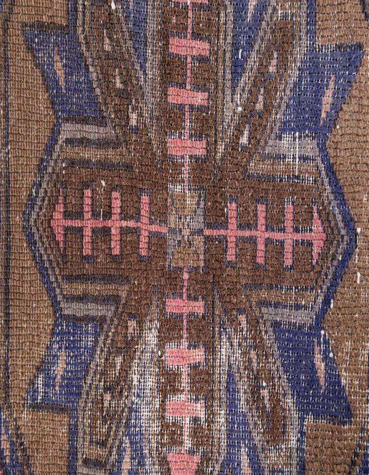 Detail image of 2' 8 x 8' 2  Hand Knotted Ultra Vintage Persian Wool Runner Rug