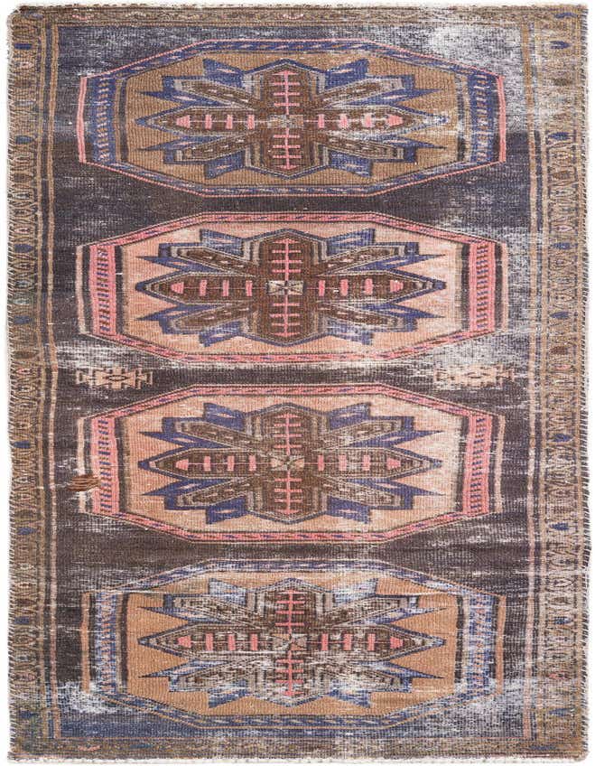 Primary image 2' 8 x 8' 2  Hand Knotted Ultra Vintage Persian Wool Runner Rug