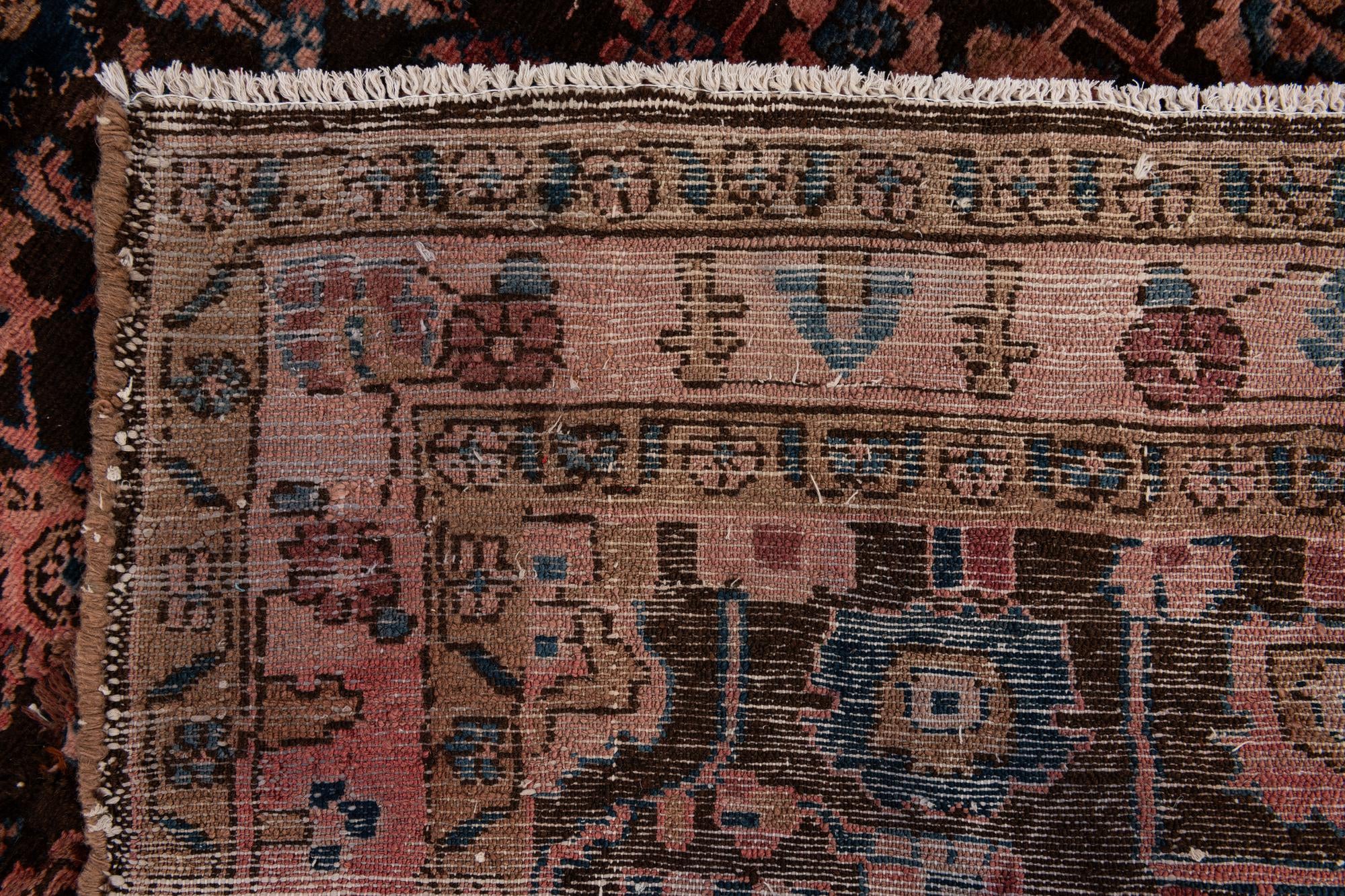 3' 10 x 9' 4 Hand Knotted Ultra Vintage Persian Wool Runner Rug