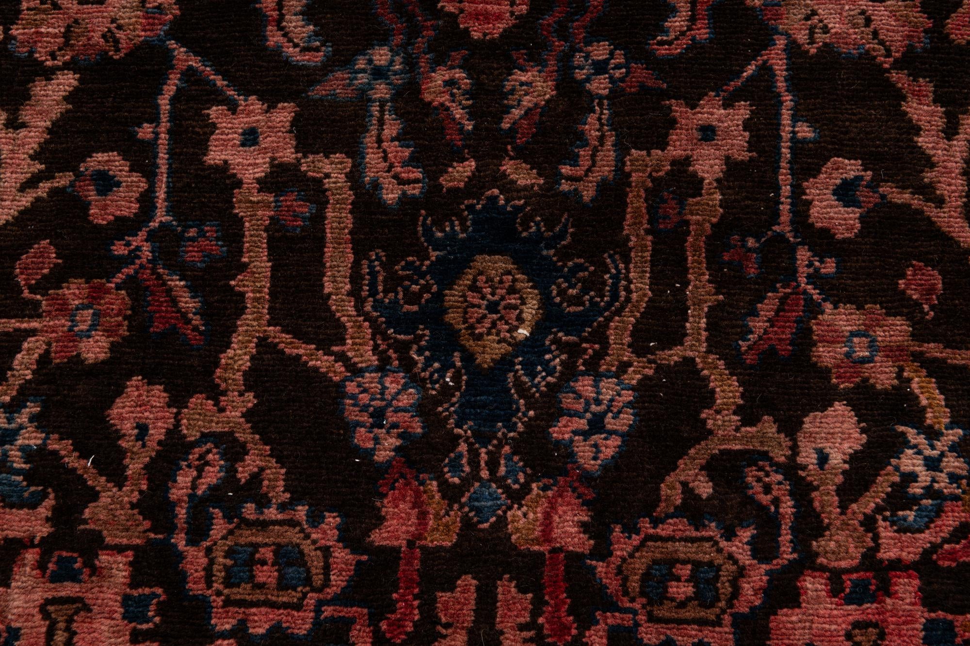 3' 10 x 9' 4 Hand Knotted Ultra Vintage Persian Wool Runner Rug