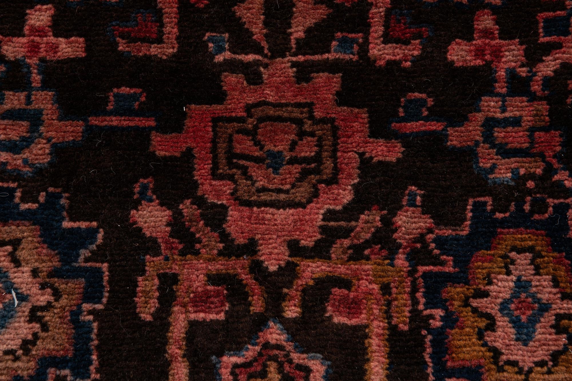 3' 10 x 9' 4 Hand Knotted Ultra Vintage Persian Wool Runner Rug