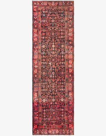 3' 3 x 10' 9 Hand Knotted Ultra Vintage Persian Wool Runner Rug