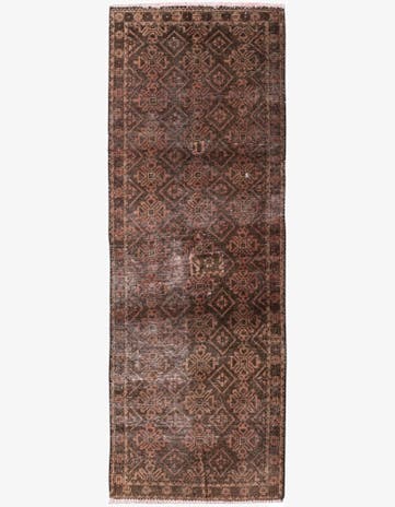 1' 10 x 5' 3 Hand Knotted Ultra Vintage Persian Wool Runner Rug