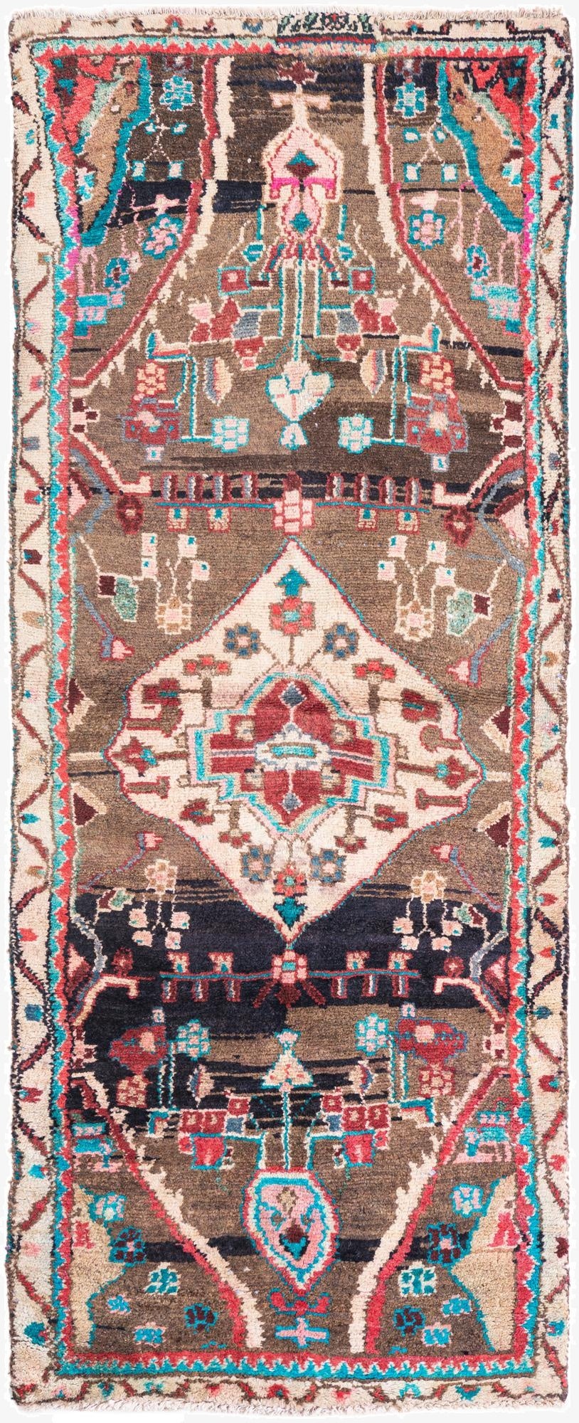 2' 4 x 6' 4  Hand Knotted Ultra Vintage Persian Wool Runner Rug