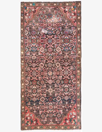 2' 7 x 5' 4 Hand Knotted Ultra Vintage Persian Wool Runner Rug