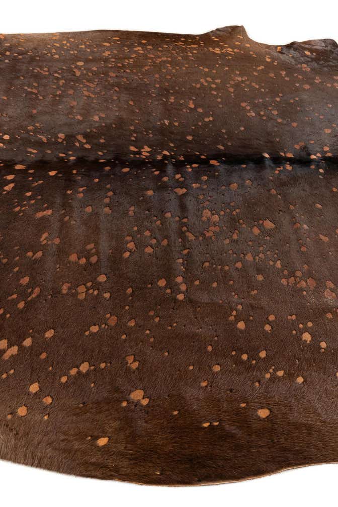 7' 1 x 7' 9 Cowhide Leather Square Rug