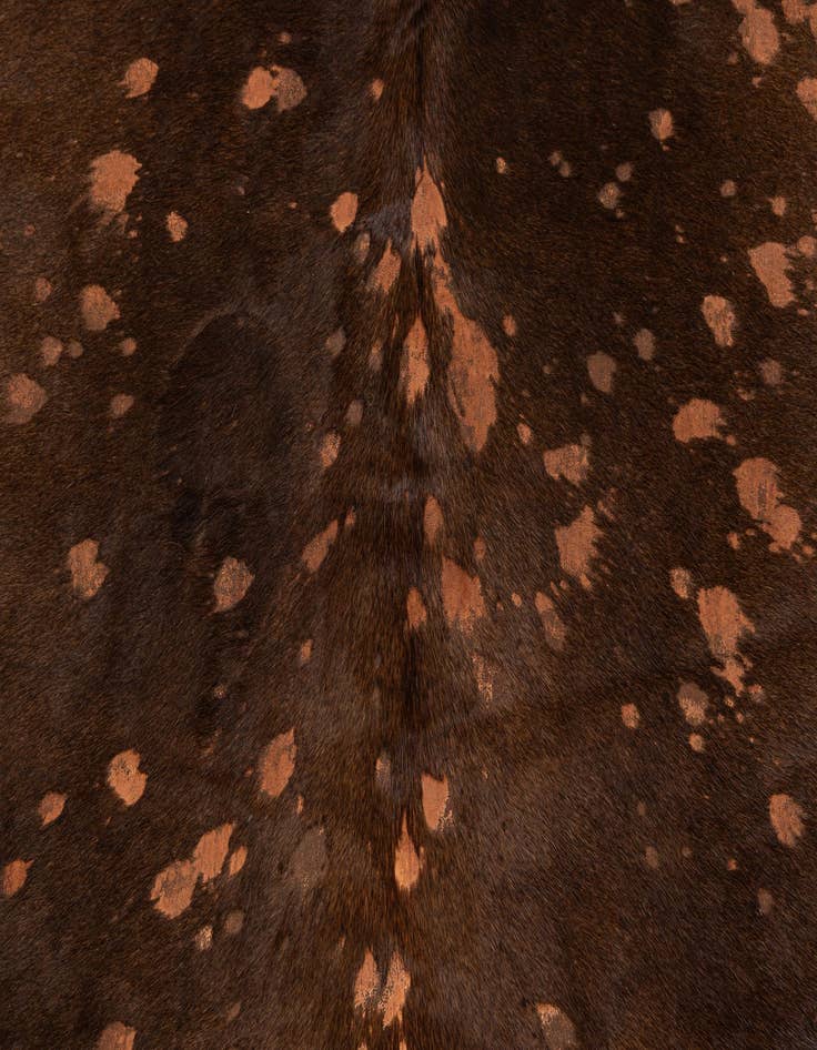 Detail image of 6' 7 x 6' 11 Cowhide Leather Square Rug