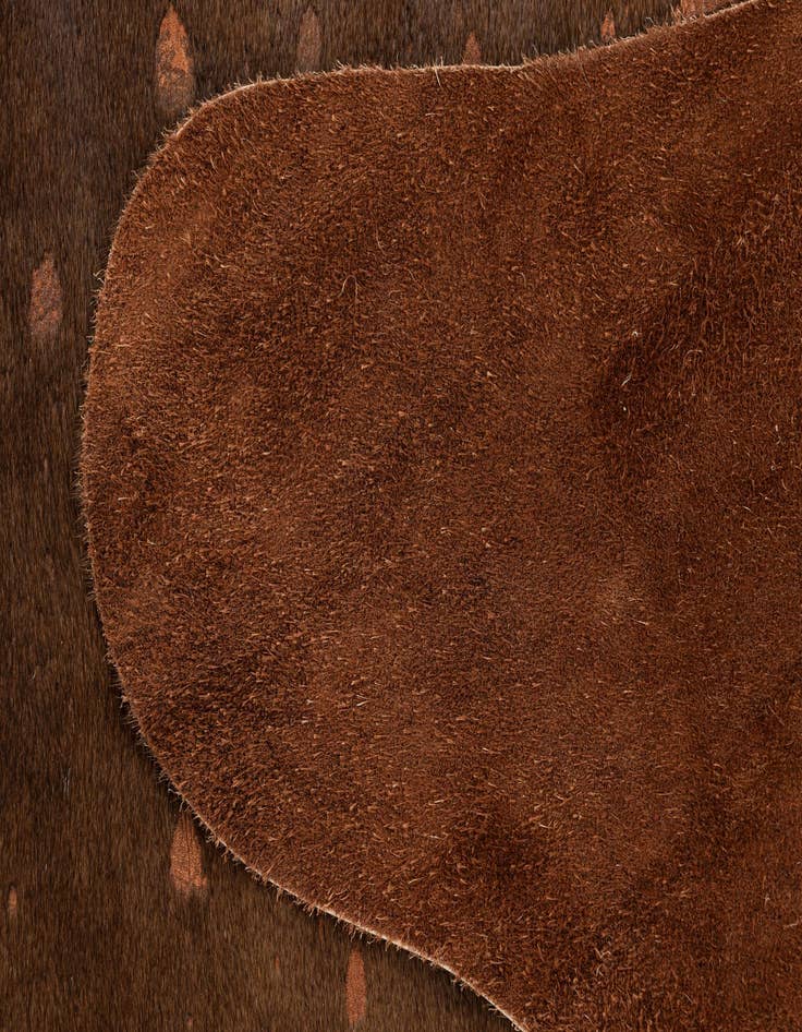 Detail image of 6' 7 x 6' 11 Cowhide Leather Square Rug