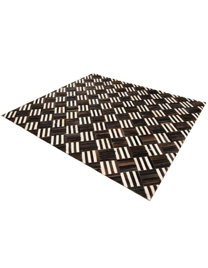5' 11 x 6' 7 Cowhide Stocks Square Rug