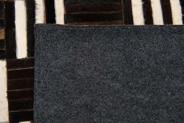 5' 11 x 6' 7 Cowhide Stocks Square Rug