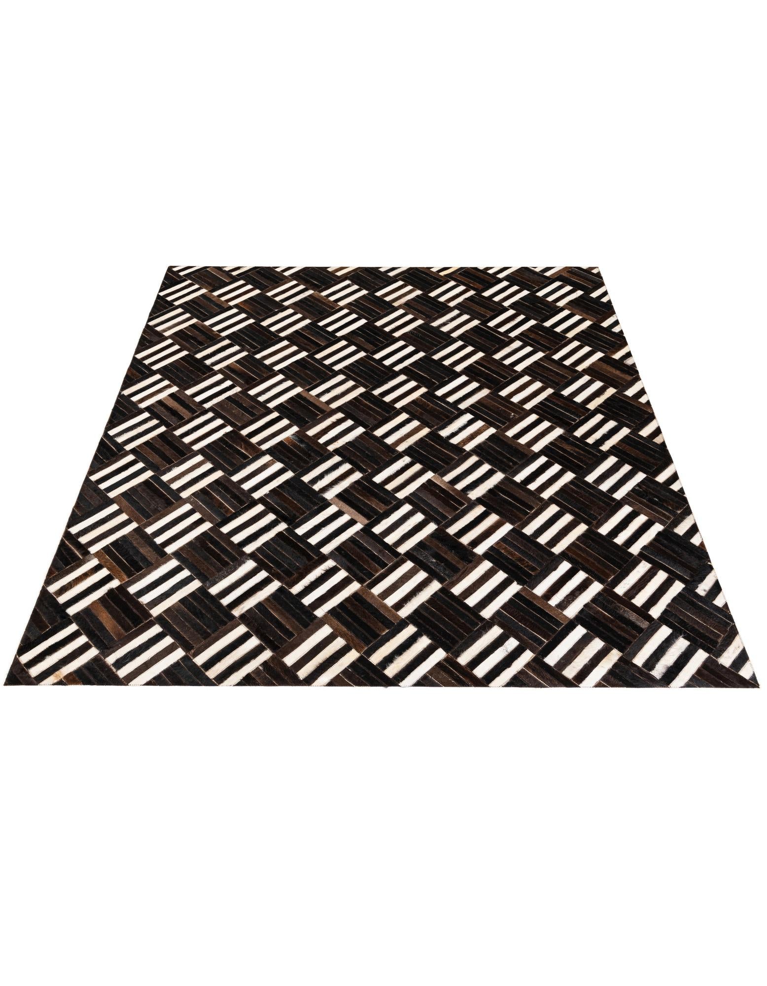 6' x 6' 7 Cowhide Stocks Square Rug