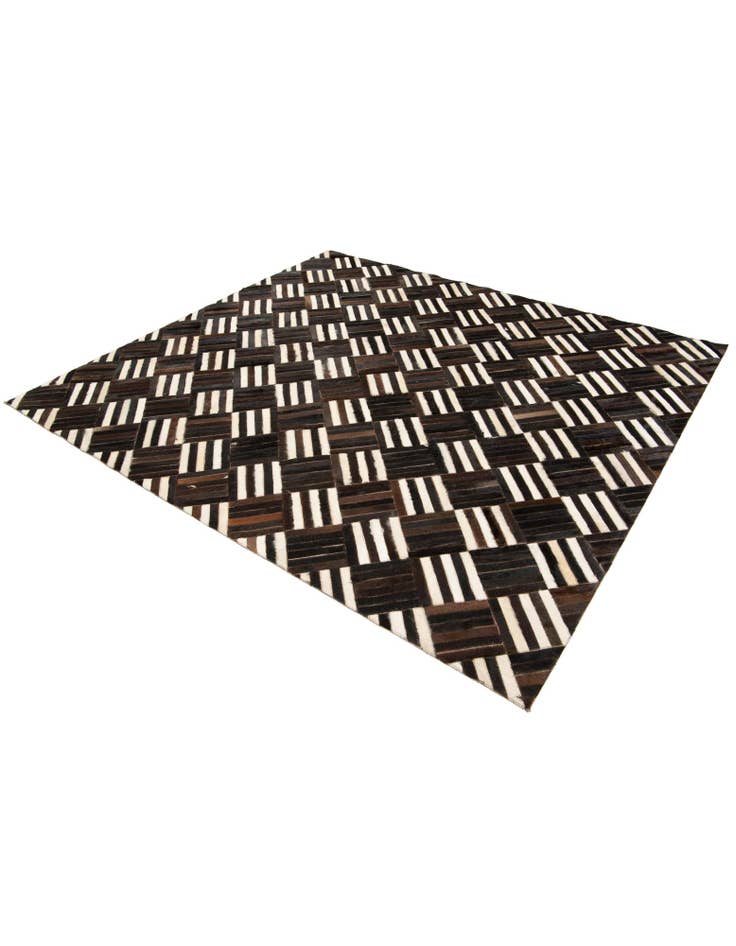 Detail image of 6' x 6' 7 Cowhide Stocks Square Rug