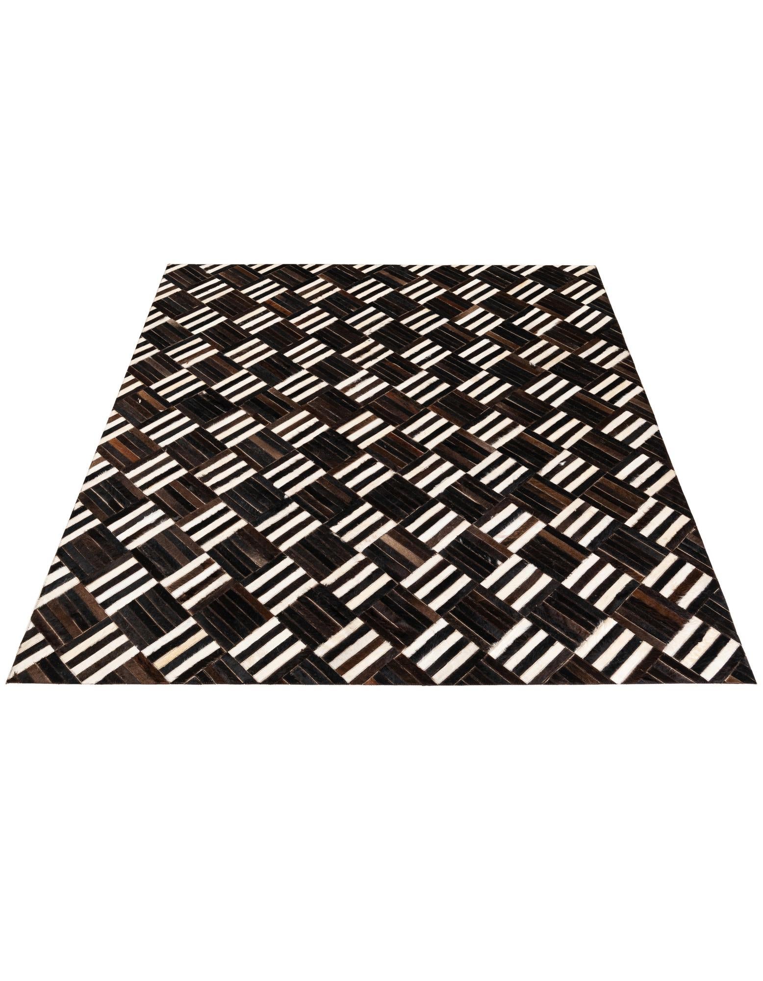 6' x 6' 7 Cowhide Stocks Square Rug