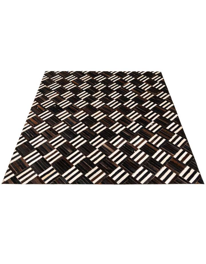 6' x 6' 7 Cowhide Stocks Square Rug