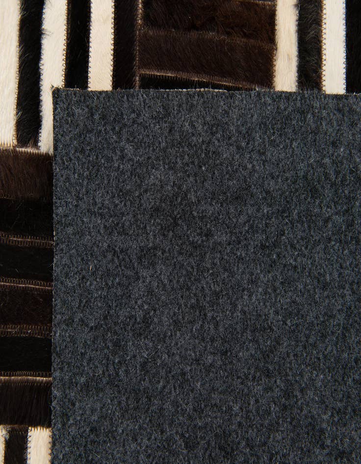 Detail image of 5' 11 x 6' 8 Cowhide Stocks Square Rug