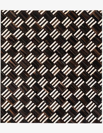 6' x 6' 7 Cowhide Stocks Square Rug