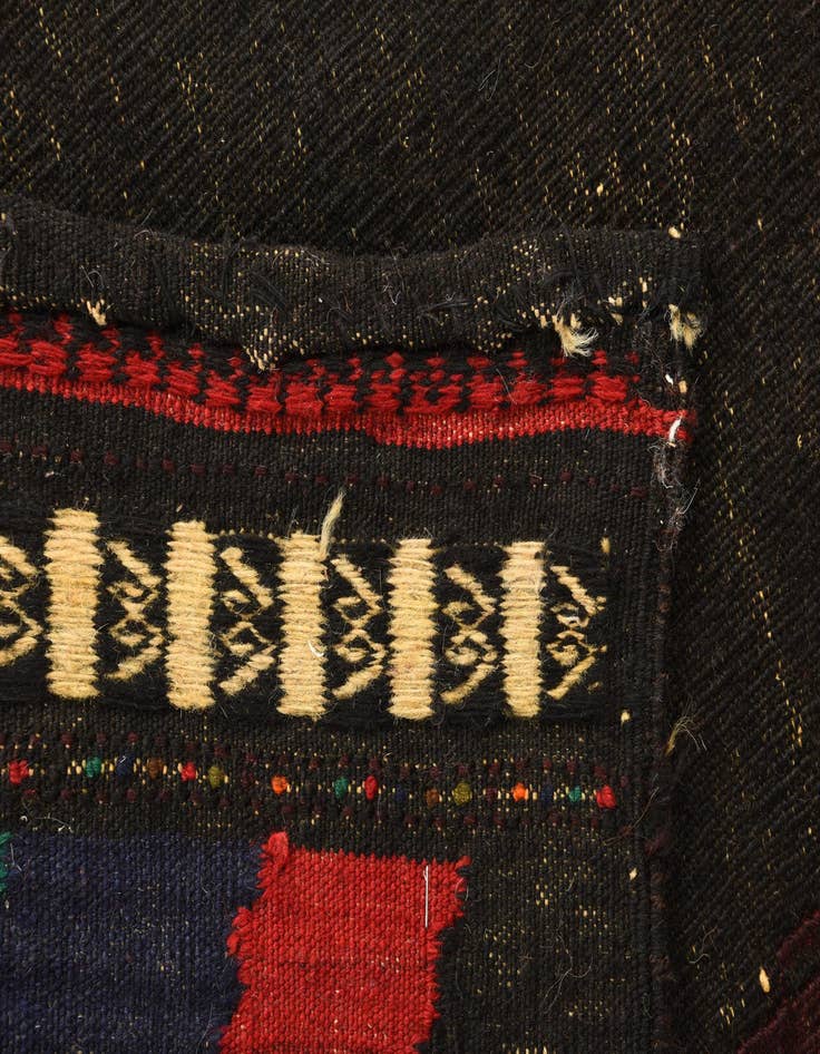 Detail image of 4' x 4'  Hand Woven Kilim Fars Wool Square Rug