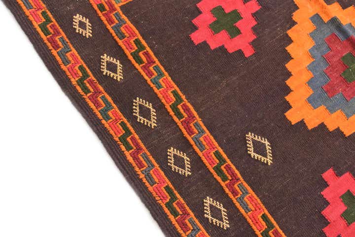 3' 3 x 3' 5 Hand Woven Kilim Modern Wool Square Rug