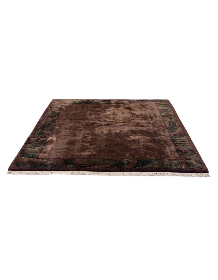 Detail image of 6' 7 x 7' 5 Hand Knotted Nepal Wool Square Rug