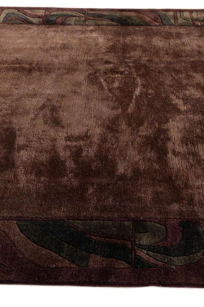 6' 7 x 7' 5 Hand Knotted Nepal Wool Square Rug