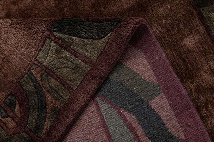 6' 7 x 7' 5 Hand Knotted Nepal Wool Square Rug